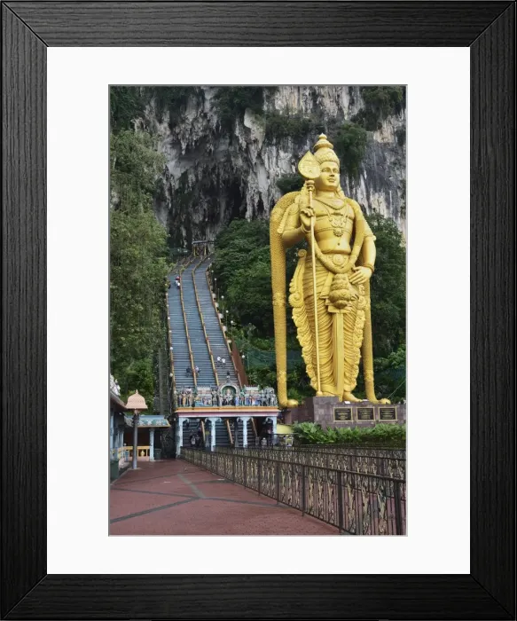 Framed Print : Batu Caves, Hindu Shrine, with Statue of Lord Muruguan, Selangor, Malaysia Framed Print : Batu Caves, Hindu Shrine, with Statue of Lord Muruguan, Selangor, Malaysia