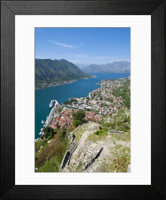 Framed Print : Kontor and the Kontorfjord, UNESCO World Heritage Site, Montenegro, Europe Framed Print : Kontor and the Kontorfjord, UNESCO World Heritage Site, Montenegro, Europe