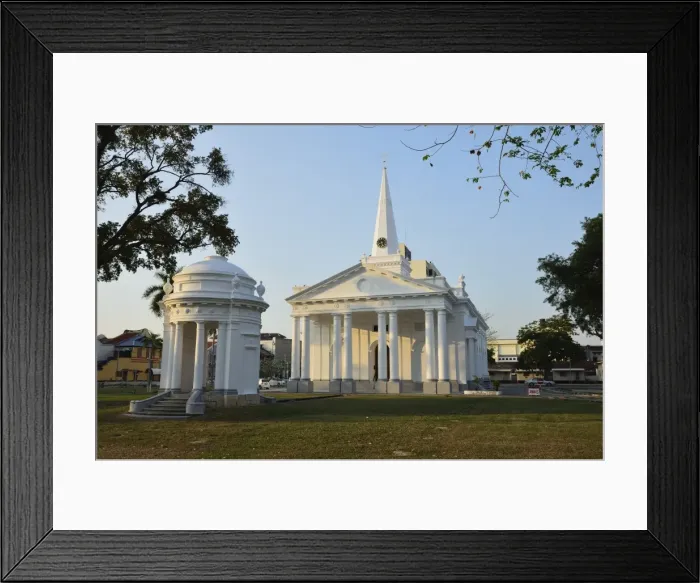 Framed Print : St. Georges Church, George Town, UNESCO World Heritage Site, Penang Framed Print : St. Georges Church, George Town, UNESCO World Heritage Site, Penang