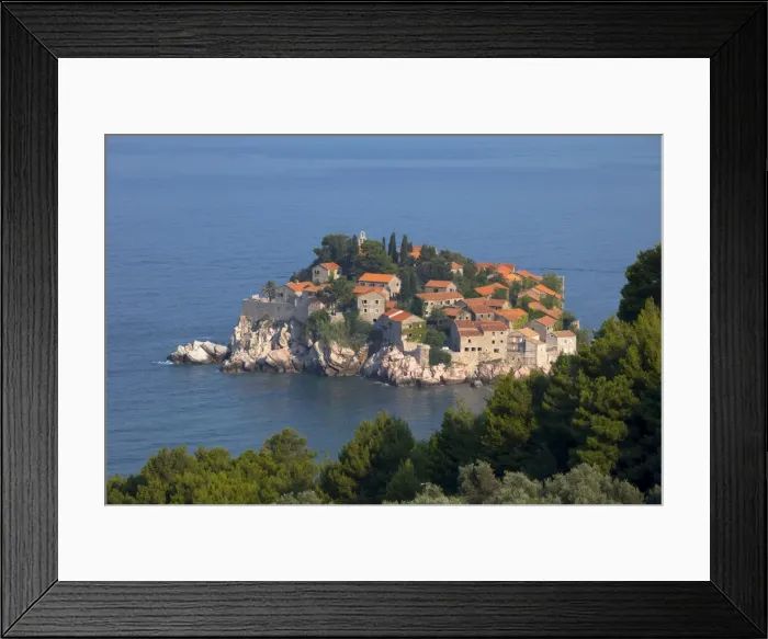 Framed Print : St. Stefan near Budva, Montenegro, Europe Framed Print : St. Stefan near Budva, Montenegro, Europe