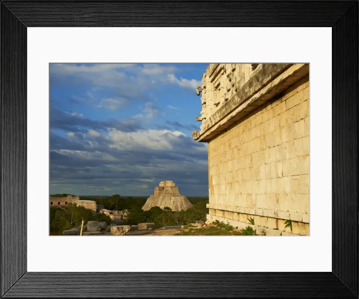 Framed Print : Pyramid of the Magician and Governors Palace (Palacio del Gobernador) Framed Print : Pyramid of the Magician and Governors Palace (Palacio del Gobernador)