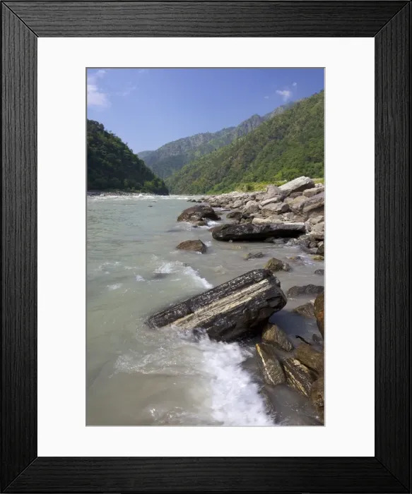 Framed Print : Sun Kosi River, Nepal, Asia Framed Print : Sun Kosi River, Nepal, Asia