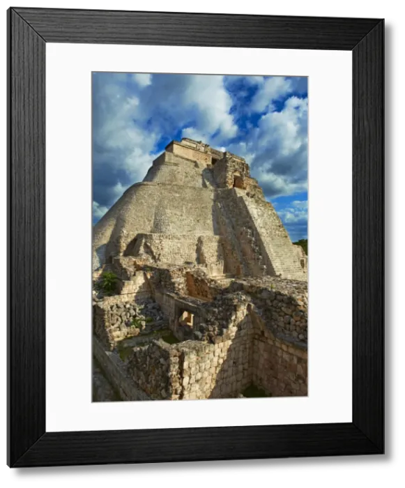 Framed Print : Pyramid of the Magician, Mayan archaeological site, Uxmal, UNESCO World Heritage Site Framed Print : Pyramid of the Magician, Mayan archaeological site, Uxmal, UNESCO World Heritage Site