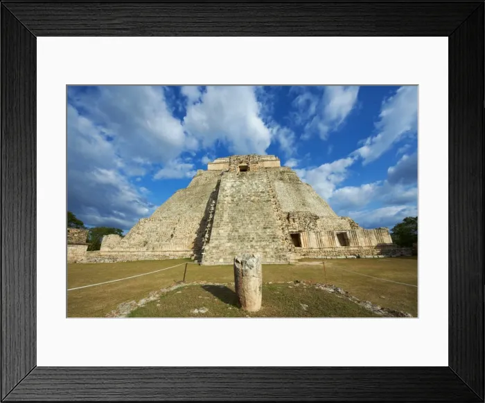 Framed Print : Pyramid of the Magician, Mayan archaeological site, Uxmal, UNESCO World Heritage Site Framed Print : Pyramid of the Magician, Mayan archaeological site, Uxmal, UNESCO World Heritage Site