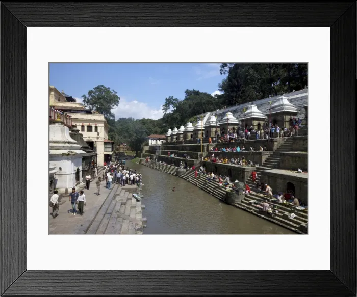 Framed Print : Pashupatinath Cremation site on the Bagmati River, Kathmandu, Nepal, Asia Framed Print : Pashupatinath Cremation site on the Bagmati River, Kathmandu, Nepal, Asia