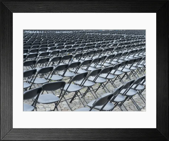 Framed Print : Chairs on Vrijthof Square, Mstricht, Limburg, The Netherlands, Europe Framed Print : Chairs on Vrijthof Square, Mstricht, Limburg, The Netherlands, Europe