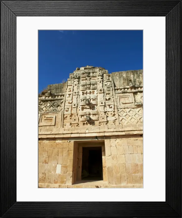 Framed Print : Cuadrangulo de las Monjas (Nuns Quadrangle) at Mayan archaeological site Framed Print : Cuadrangulo de las Monjas (Nuns Quadrangle) at Mayan archaeological site