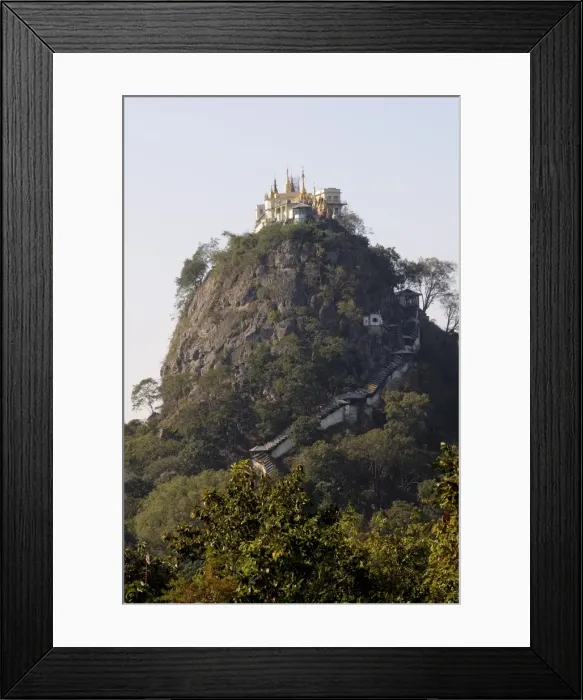 Framed Print : Buddhist monastery on Mount Popa, Myanmar, Asia Framed Print : Buddhist monastery on Mount Popa, Myanmar, Asia