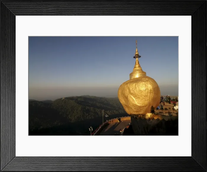 Framed Print : Kyaiktiyo Pagoda known as Golden Rock on top of Mount Kyaiktiyo, Myanmar, Asia Framed Print : Kyaiktiyo Pagoda known as Golden Rock on top of Mount Kyaiktiyo, Myanmar, Asia