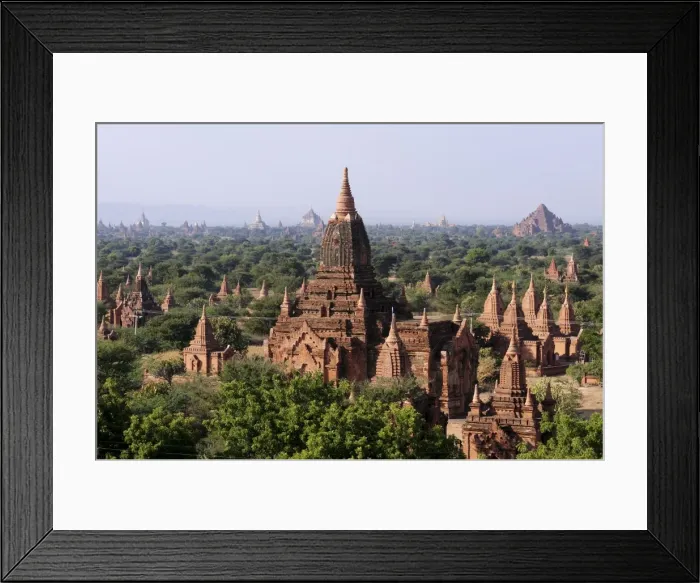 Framed Print : View over the old temples and pagodas of the ruined city of Bagan, Bagan, Myanmar, Asia Framed Print : View over the old temples and pagodas of the ruined city of Bagan, Bagan, Myanmar, Asia