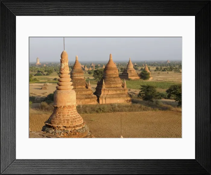 Framed Print : View over the old temples and pagodas of the ruined city of Bagan, Bagan, Myanmar, Asia Framed Print : View over the old temples and pagodas of the ruined city of Bagan, Bagan, Myanmar, Asia