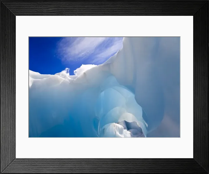 Framed Print : Ice Cave, Fox Glacier, South Island, New Zealand, Pacific Framed Print : Ice Cave, Fox Glacier, South Island, New Zealand, Pacific