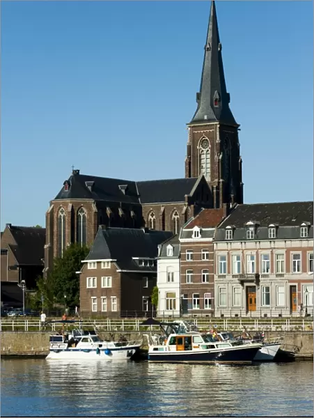 St. Maartenskerk (St. Martin Church) on the River Ms, Mstricht, Limburg