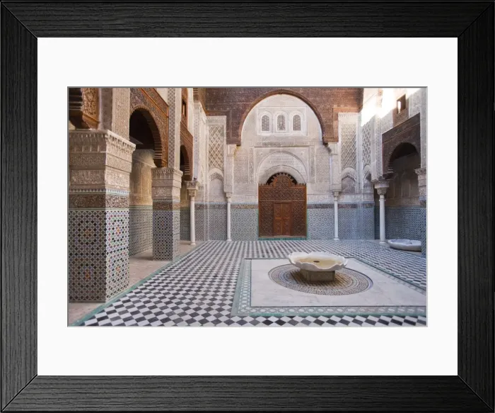 Framed Print : Attarine Madrasah, Fez, UNESCO World Heritage Site, Morocco, North Africa, Africa Framed Print : Attarine Madrasah, Fez, UNESCO World Heritage Site, Morocco, North Africa, Africa