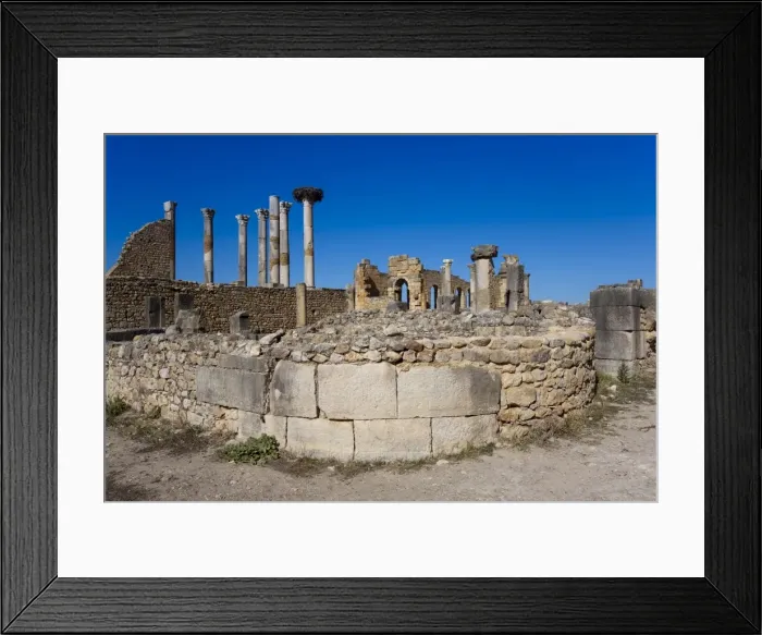 Framed Print : The Capitol, Roman ruins, Volubilis, UNESCO World Heritage Site, Morocco Framed Print : The Capitol, Roman ruins, Volubilis, UNESCO World Heritage Site, Morocco