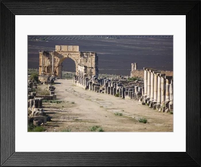 Framed Print : Triumph Arch in Roman ruins, Volubilis, UNESCO World Heritage Site, Morocco Framed Print : Triumph Arch in Roman ruins, Volubilis, UNESCO World Heritage Site, Morocco