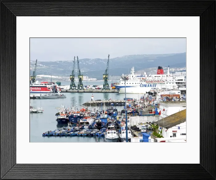 Framed Print : Old port, Tangier, Morocco, North Africa, Africa Framed Print : Old port, Tangier, Morocco, North Africa, Africa