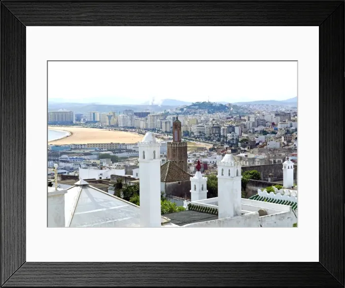 Framed Print : View of Tangier from the Medina, Tangier, Morocco, North Africa, Africa Framed Print : View of Tangier from the Medina, Tangier, Morocco, North Africa, Africa
