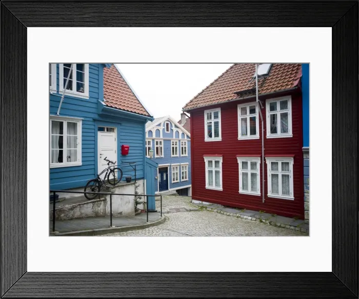 Framed Print : Strangehagen street, Stransidden District, Bergen, Hordaland, Norway, Scandinavia, Europe Framed Print : Strangehagen street, Stransidden District, Bergen, Hordaland, Norway, Scandinavia, Europe