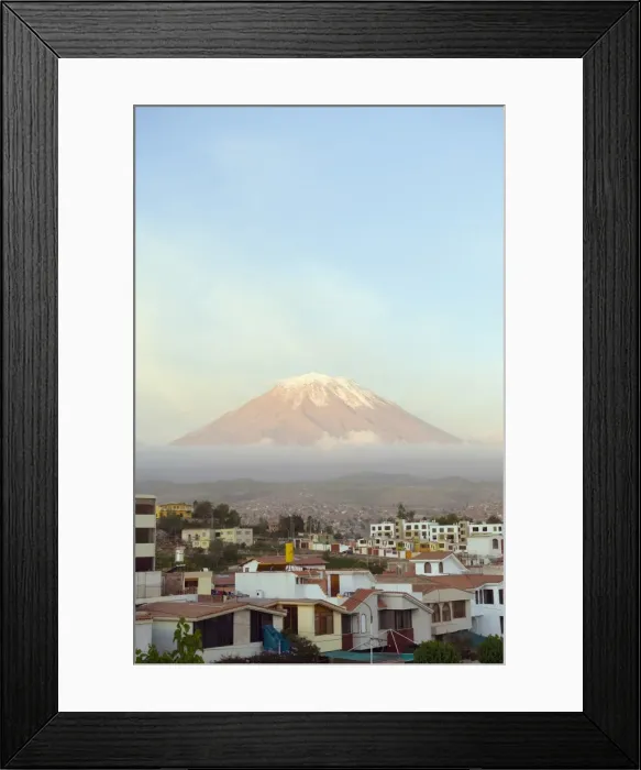 Framed Print : El Misti volcano, 5822m, above city, Arequipa, Peru, South America Framed Print : El Misti volcano, 5822m, above city, Arequipa, Peru, South America