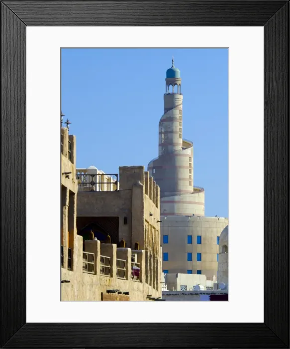 Framed Print : Minaret, Souq Waqif, Doha, Qatar, Middle East Framed Print : Minaret, Souq Waqif, Doha, Qatar, Middle East