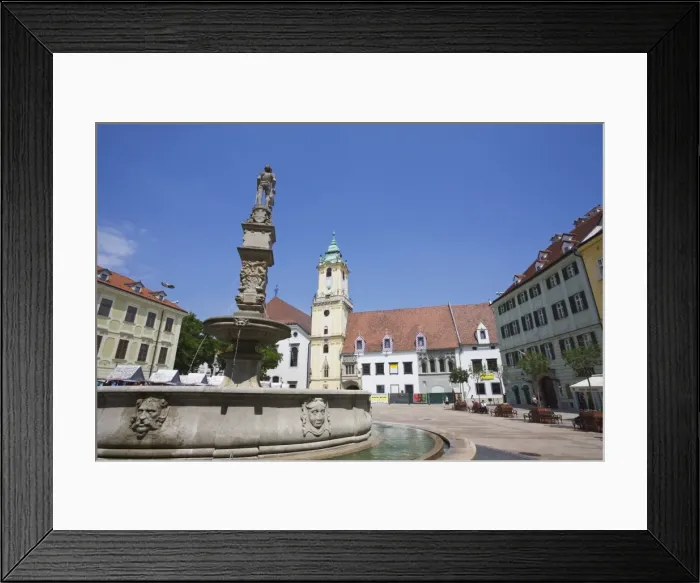 Framed Print : Main Square (Hlavne namestie), Old Town, Bratislava, Slovakia, Europe Framed Print : Main Square (Hlavne namestie), Old Town, Bratislava, Slovakia, Europe