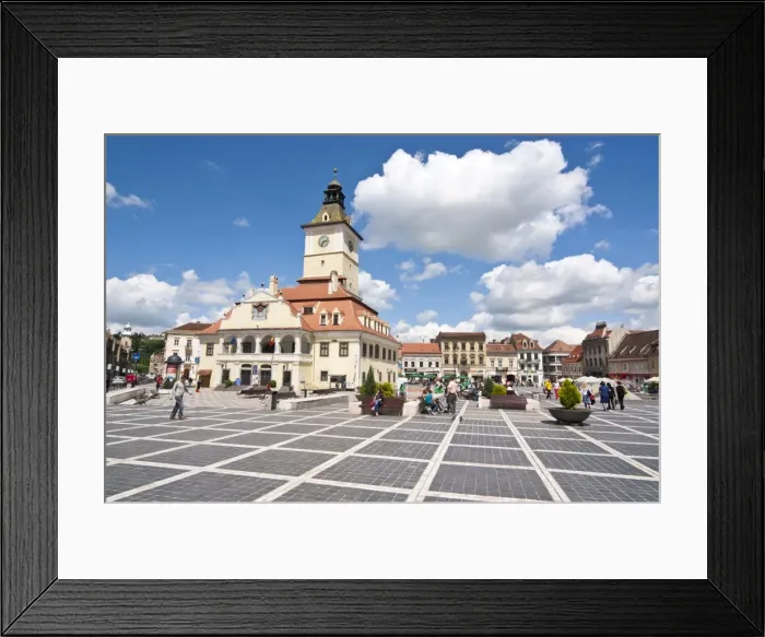 Framed Print : Brasov Council Square, Brasov, Transylvania, Romania, Europe Framed Print : Brasov Council Square, Brasov, Transylvania, Romania, Europe