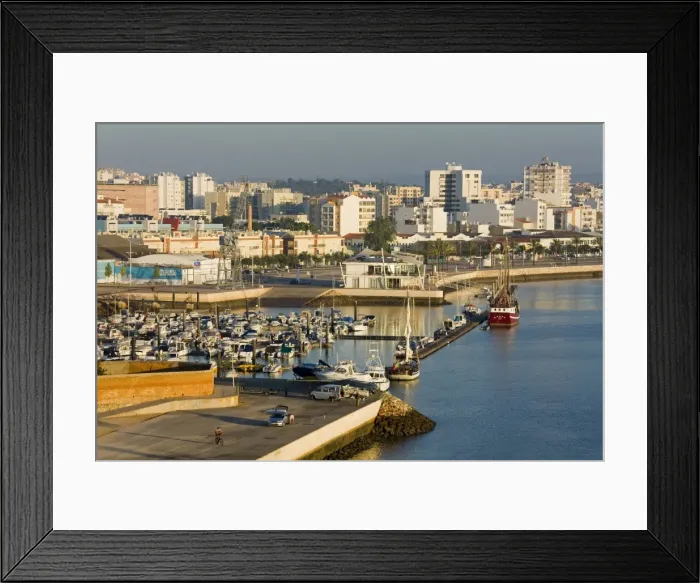 Framed Print : Portimao skyline and marina, Algarve, Portugal, Europe Framed Print : Portimao skyline and marina, Algarve, Portugal, Europe
