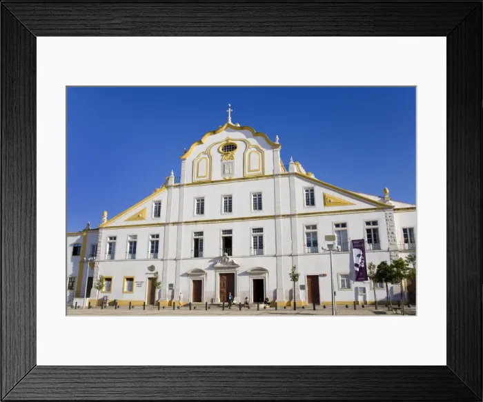 Framed Print : Jesuit College Church in Republic Square, Portimao, Algarve, Portugal, Europe Framed Print : Jesuit College Church in Republic Square, Portimao, Algarve, Portugal, Europe