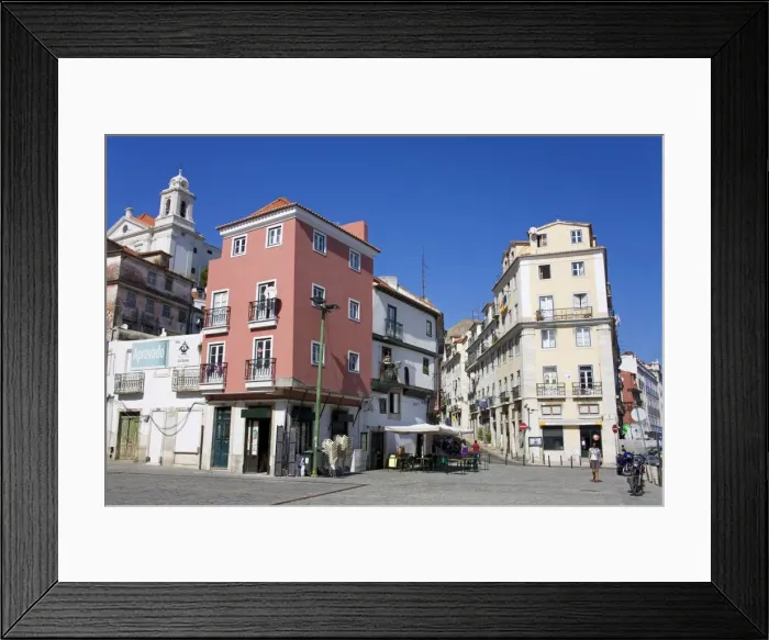 Framed Print : Largo do Chafariz de Dento Square, Alfama District, Lisbon, Portugal, Europe Framed Print : Largo do Chafariz de Dento Square, Alfama District, Lisbon, Portugal, Europe