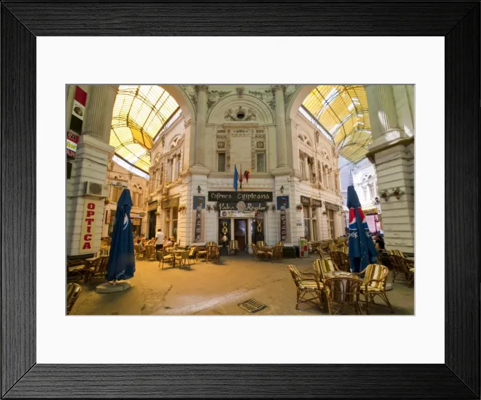Framed Print : Covered passage Bucharest, Romania, Europe Framed Print : Covered passage Bucharest, Romania, Europe