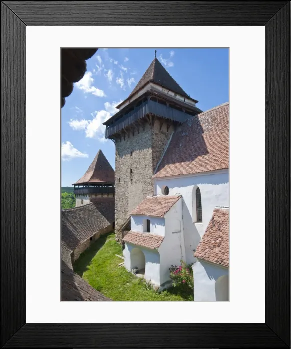 Framed Print : Viscri, UNESCO World Heritage Site, Saxonian churches, Romania, Europe Framed Print : Viscri, UNESCO World Heritage Site, Saxonian churches, Romania, Europe