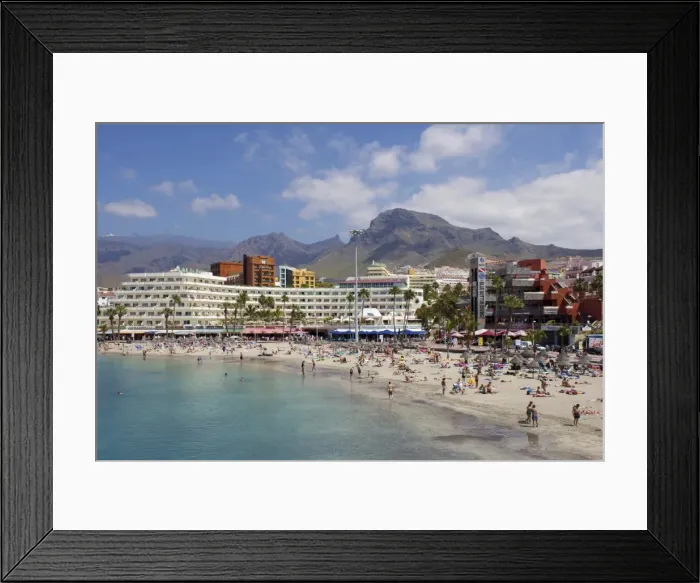 Framed Print : Playa Torviscas, Playa de las Americas, Tenerife, Canary Islands, Spain, Atlantic, Europe Framed Print : Playa Torviscas, Playa de las Americas, Tenerife, Canary Islands, Spain, Atlantic, Europe