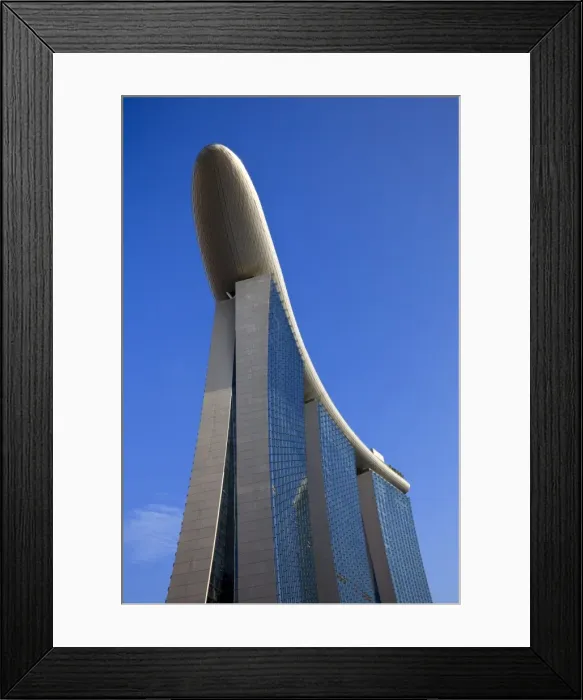 Framed Print : Exterior of the Marina Bay Sands, an integrated resort fronting Marina Bay Framed Print : Exterior of the Marina Bay Sands, an integrated resort fronting Marina Bay