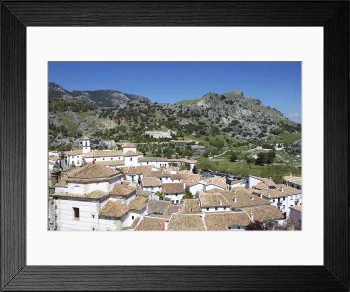 Framed Print : Grazalema, Ronda, Malaga Province, Andalucia, Spain, Europe