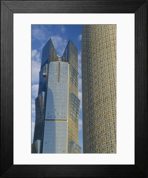 Framed Print : Burj Qatar and Palm Tower, Doha, Qatar, Middle East Framed Print : Burj Qatar and Palm Tower, Doha, Qatar, Middle East