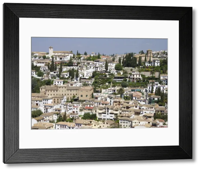 Framed Print : Old City, Granada, Andalucia, Spain, Europe Framed Print : Old City, Granada, Andalucia, Spain, Europe