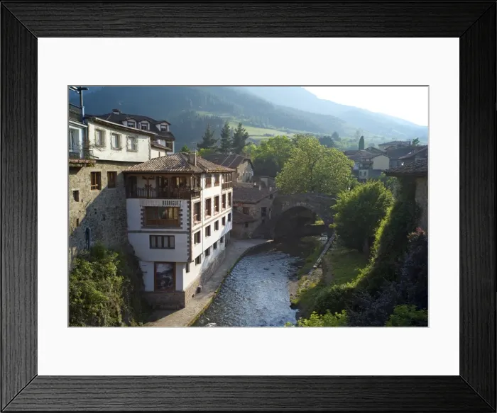 Framed Print : Deva River, Potes, Cantabria, Spain, Europe Framed Print : Deva River, Potes, Cantabria, Spain, Europe