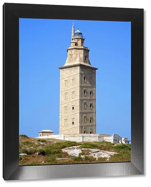 The Tower of Hercules Lighthouse, La Coruna City, Galicia, Spain, Europe