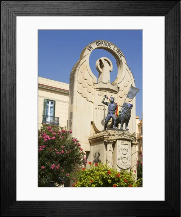 Framed Print : Liberation Monument on Juan Carlos Avenue, Melilla, Spain, Spanish North Africa, Africa Framed Print : Liberation Monument on Juan Carlos Avenue, Melilla, Spain, Spanish North Africa, Africa