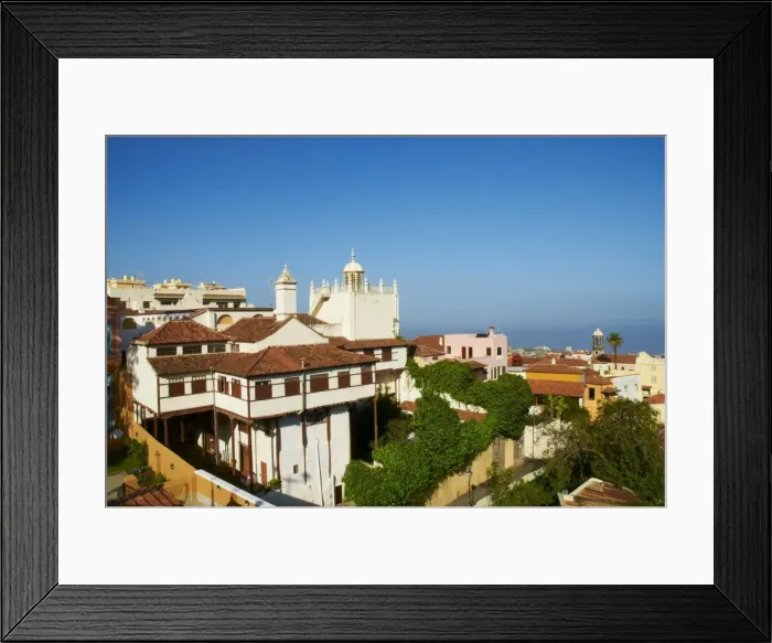 Framed Print : Church and town, La Orotava, Tenerife, Canary Islands, Spain, Europe Framed Print : Church and town, La Orotava, Tenerife, Canary Islands, Spain, Europe