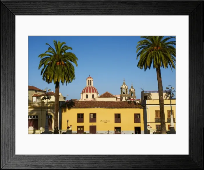 Framed Print : Church and town, La Orotava, Tenerife, Canary Islands, Spain, Europe Framed Print : Church and town, La Orotava, Tenerife, Canary Islands, Spain, Europe