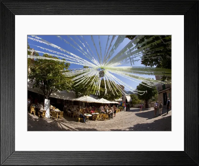 Framed Print : Valldemossa town in summer, Majorca, Balearic Islands, Spain, Europe Framed Print : Valldemossa town in summer, Majorca, Balearic Islands, Spain, Europe