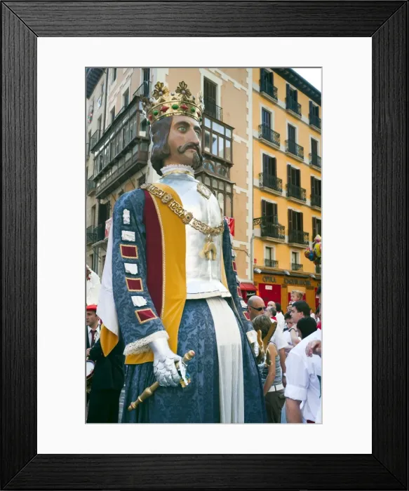 Framed Print : Parade of Giants and Big-heads, San Fermin street festival, Pamplona, Navarra (Navarre) Framed Print : Parade of Giants and Big-heads, San Fermin street festival, Pamplona, Navarra (Navarre)