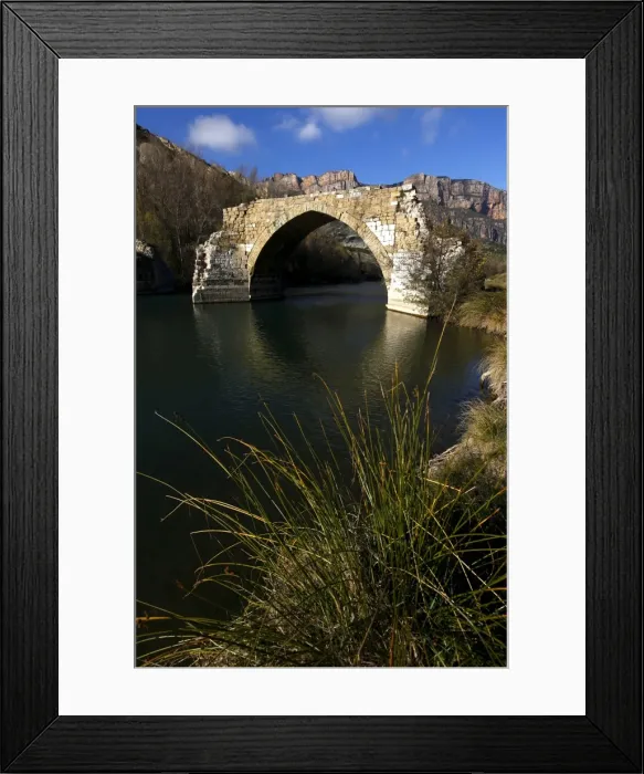 Framed Print : A ruined bridge near Camarassa, Lleida, Lleida Province, Catalonia, Spain, Europe Framed Print : A ruined bridge near Camarassa, Lleida, Lleida Province, Catalonia, Spain, Europe