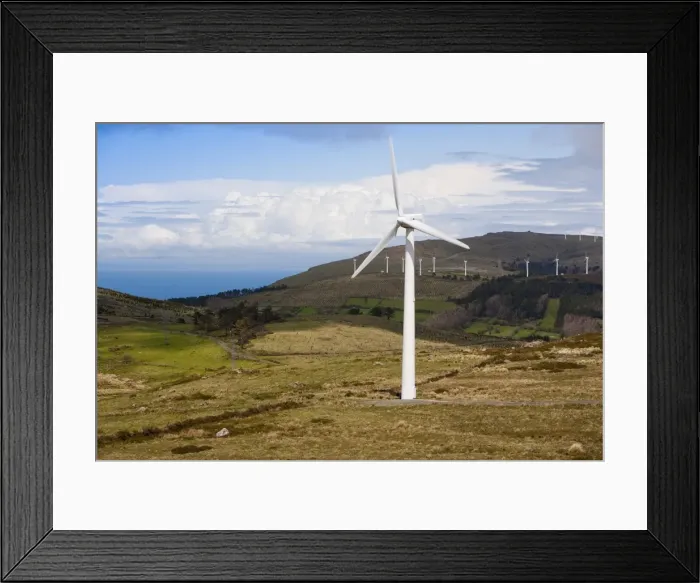 Framed Print : Wind farm, Ortiguera area, A Coruna, Galicia, Spain, Europe Framed Print : Wind farm, Ortiguera area, A Coruna, Galicia, Spain, Europe