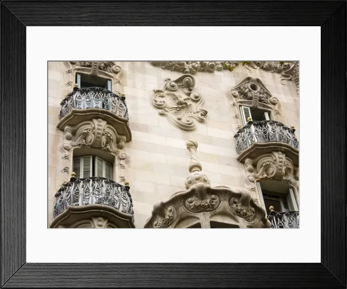 Framed Print : Casa Comalat by Salvador Valeri, Barcelona, Catalonia, Spain, Europe Framed Print : Casa Comalat by Salvador Valeri, Barcelona, Catalonia, Spain, Europe