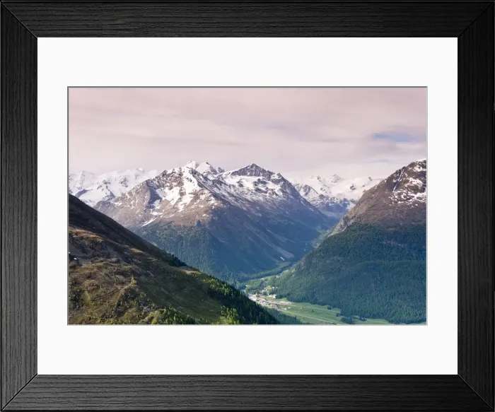 Framed Print : Bernina mountain range from atop Muottas Muragl near St. Moritz, Switzerland, Europe Framed Print : Bernina mountain range from atop Muottas Muragl near St. Moritz, Switzerland, Europe