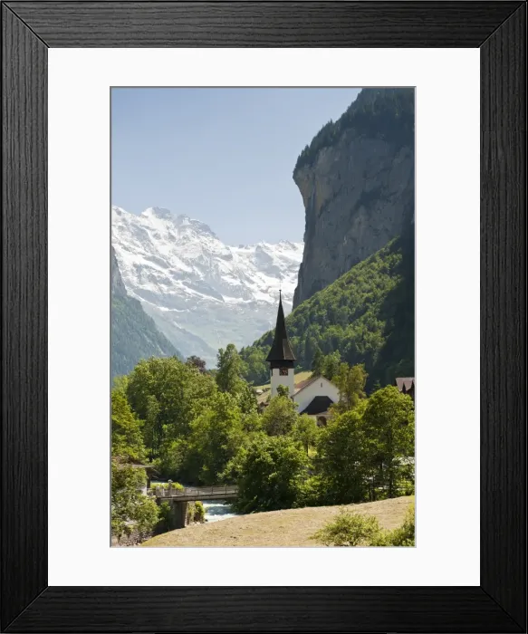 Framed Print : Jungfrau massif above Lauterbrunnen, Jungfrau Region, Switzerland, Europe Framed Print : Jungfrau massif above Lauterbrunnen, Jungfrau Region, Switzerland, Europe
