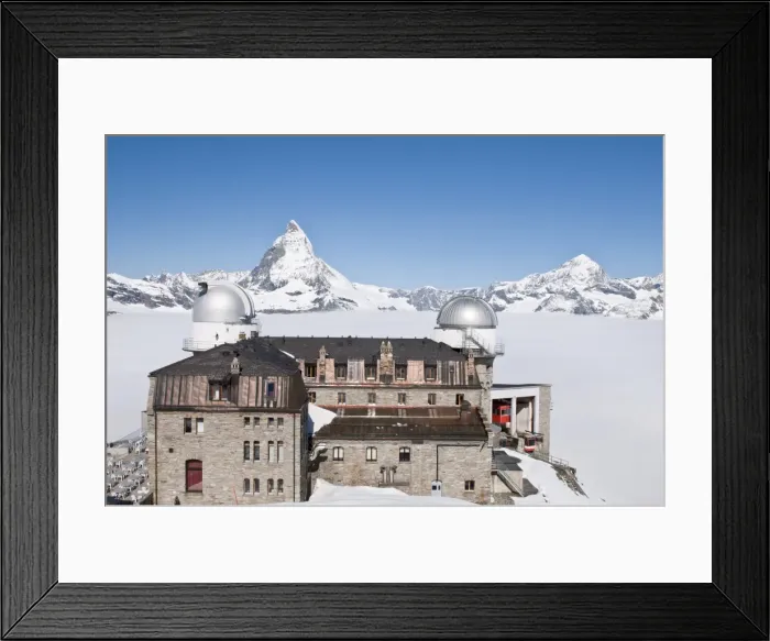 Framed Print : Observatory at summit of Gronergrat, Gornergrat Peak, Switzerland, Europe Framed Print : Observatory at summit of Gronergrat, Gornergrat Peak, Switzerland, Europe